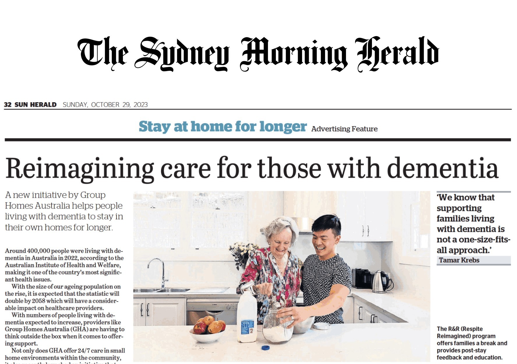 Reimagining care for those with dementia